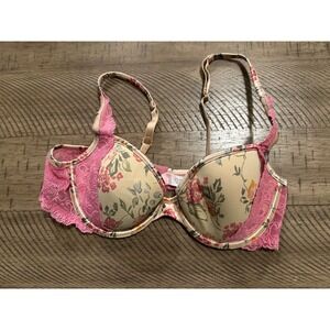 VTG Victoria's Secret Y2K Floral Lace Demi Bra - 34B - Coquette/Fairycore